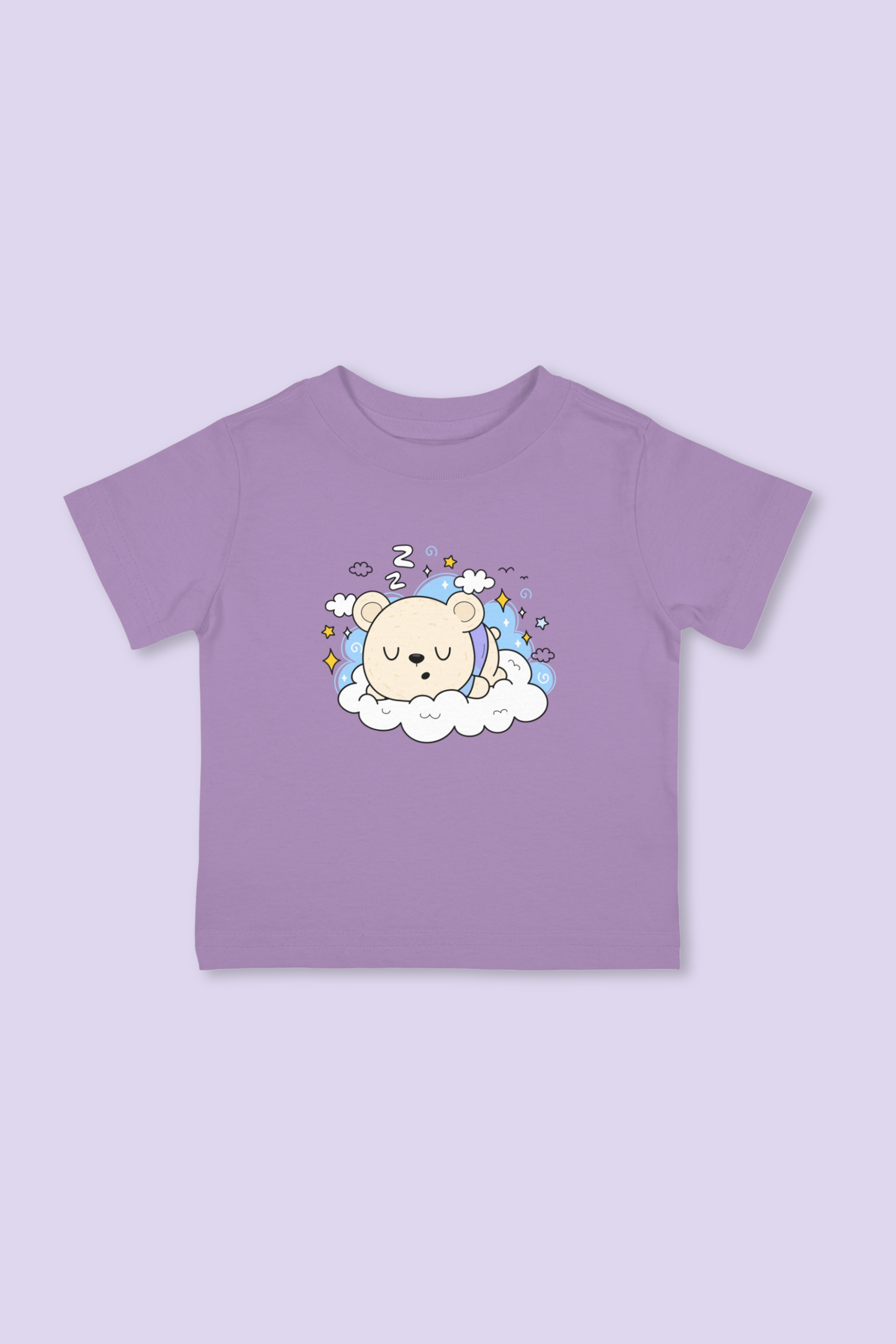 Sleepy the Bear Snoozing Infant Tee - 0 to 24 Months (4 Colors)