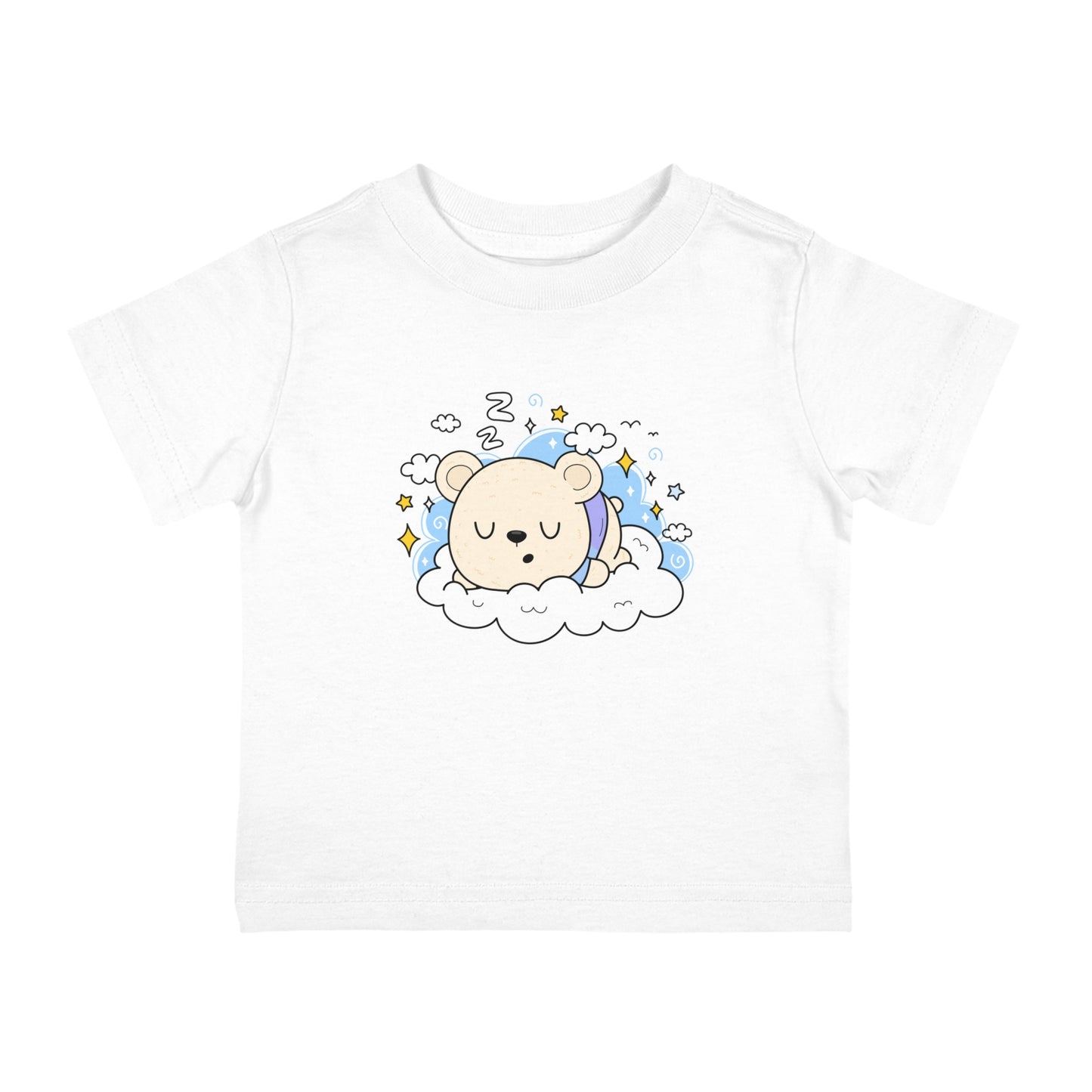Sleepy the Bear Snoozing Infant Tee - 0 to 24 Months (4 Colors)
