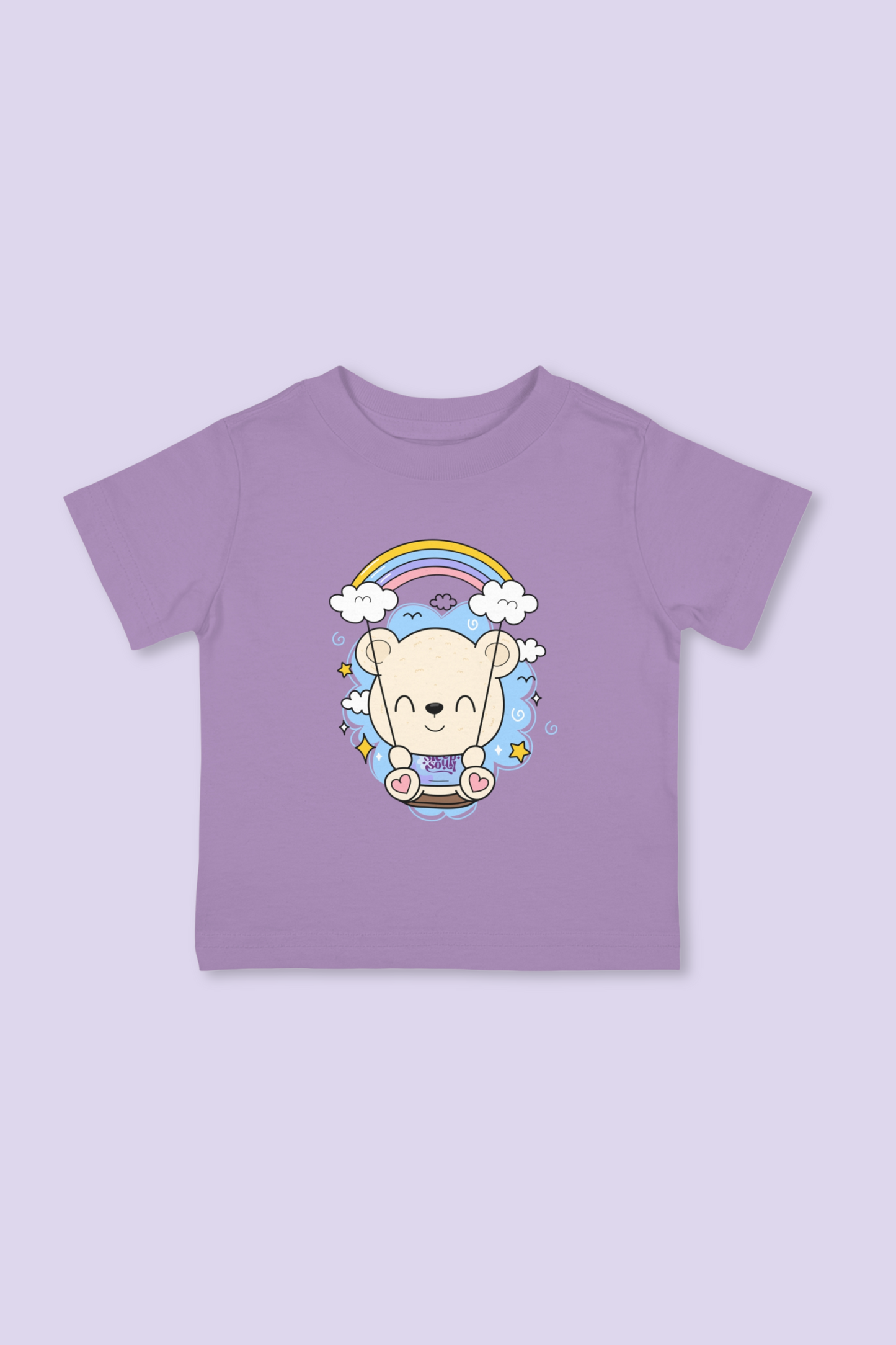 Sleepy the Bear Rainbow Swing Infant Tee - 0 to 24 Months (4 Colors)