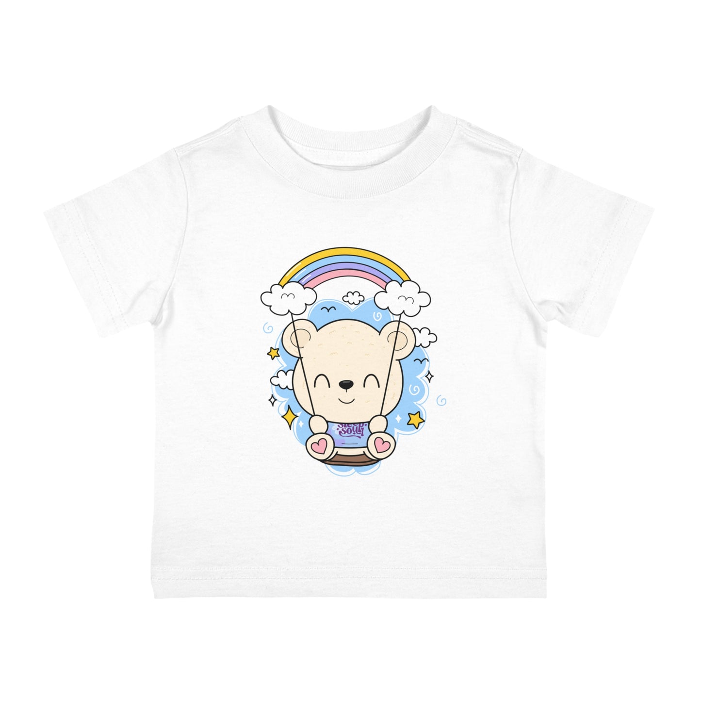 Sleepy the Bear Rainbow Swing Infant Tee - 0 to 24 Months (4 Colors)