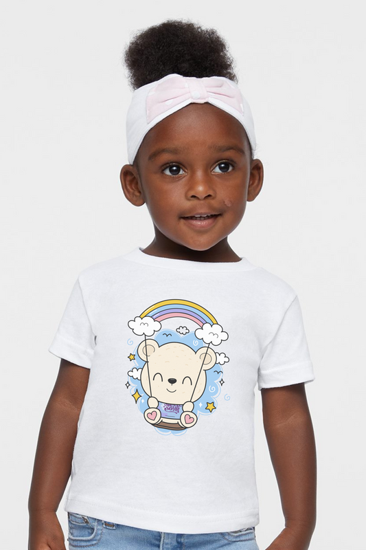 Sleepy the Bear Rainbow Swing Infant Tee - 0 to 24 Months (4 Colors)